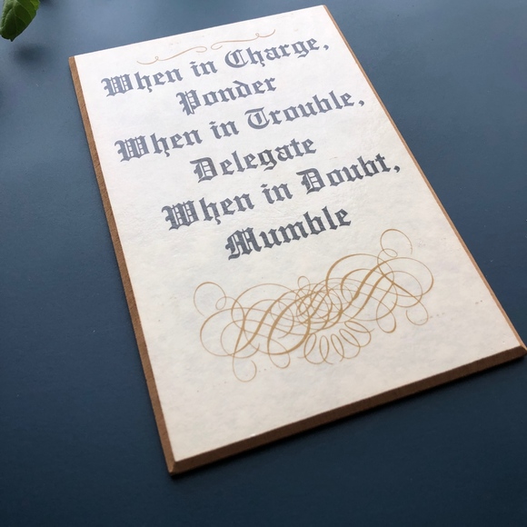 Vintage Office Wall Plaque - Picture 3 of 8